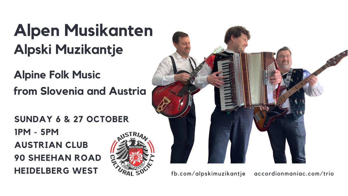 Alpen Musikanten at the Austrian Club Melbourne