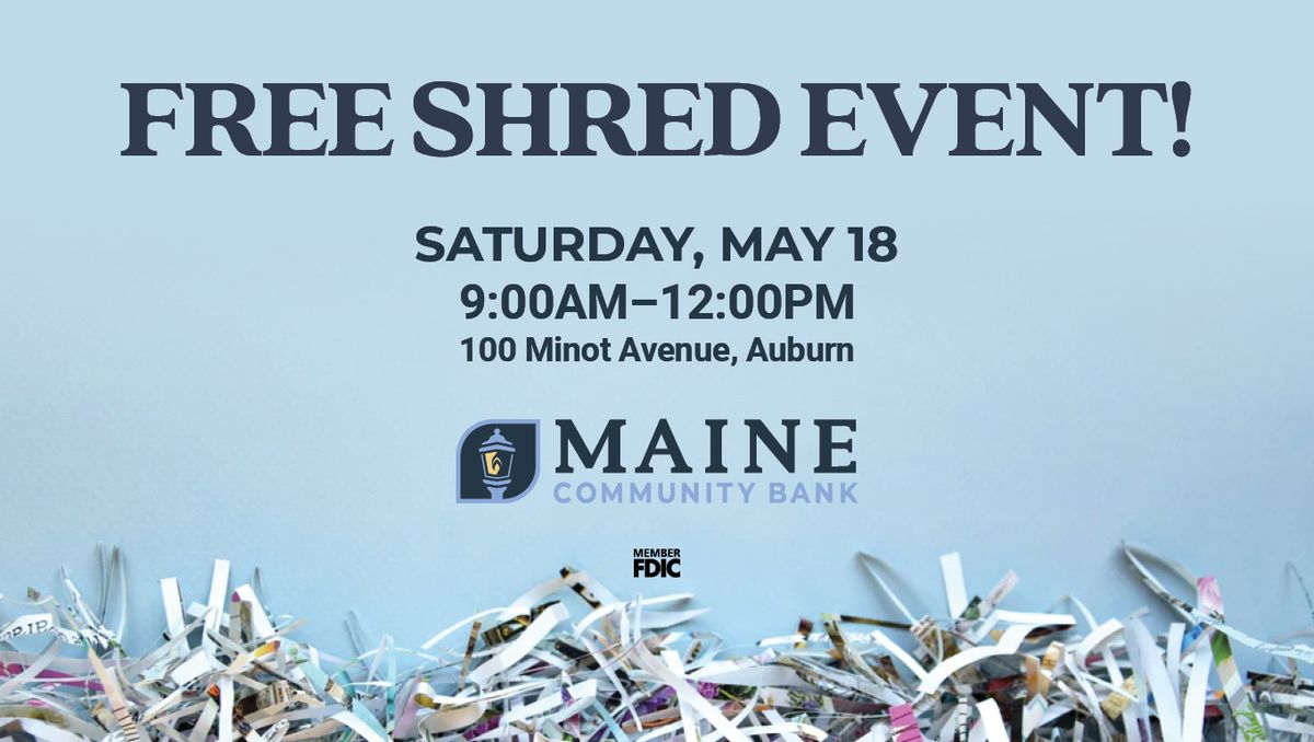 FREE Community Shredding Event!