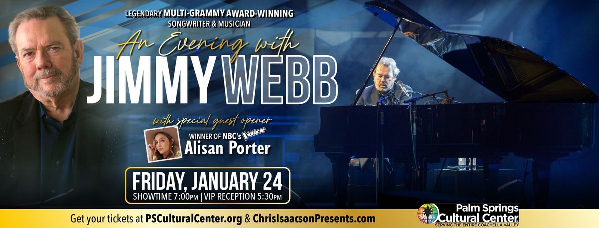 An Evening with JIMMY WEBB (Grammy-winning Songwriter & Musician) | with Alisan Porter (The Voice)