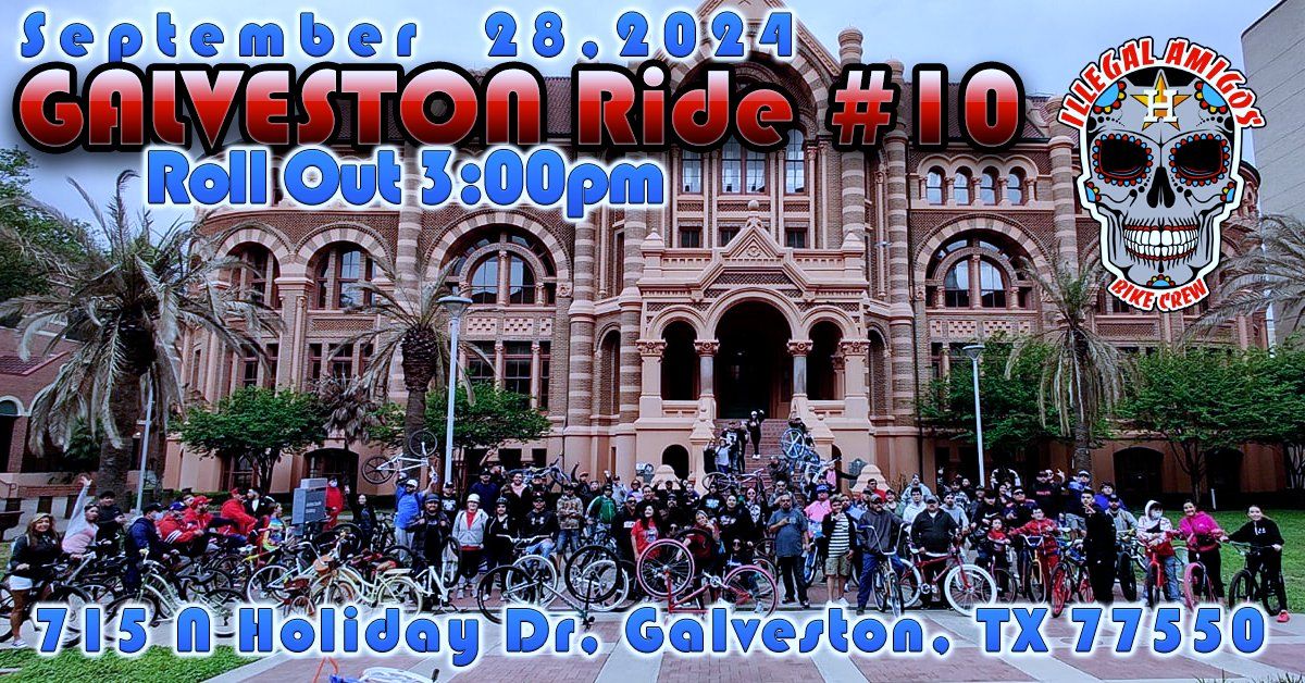 Illegal Amigos Bike Crew \/ Galveston ride #10