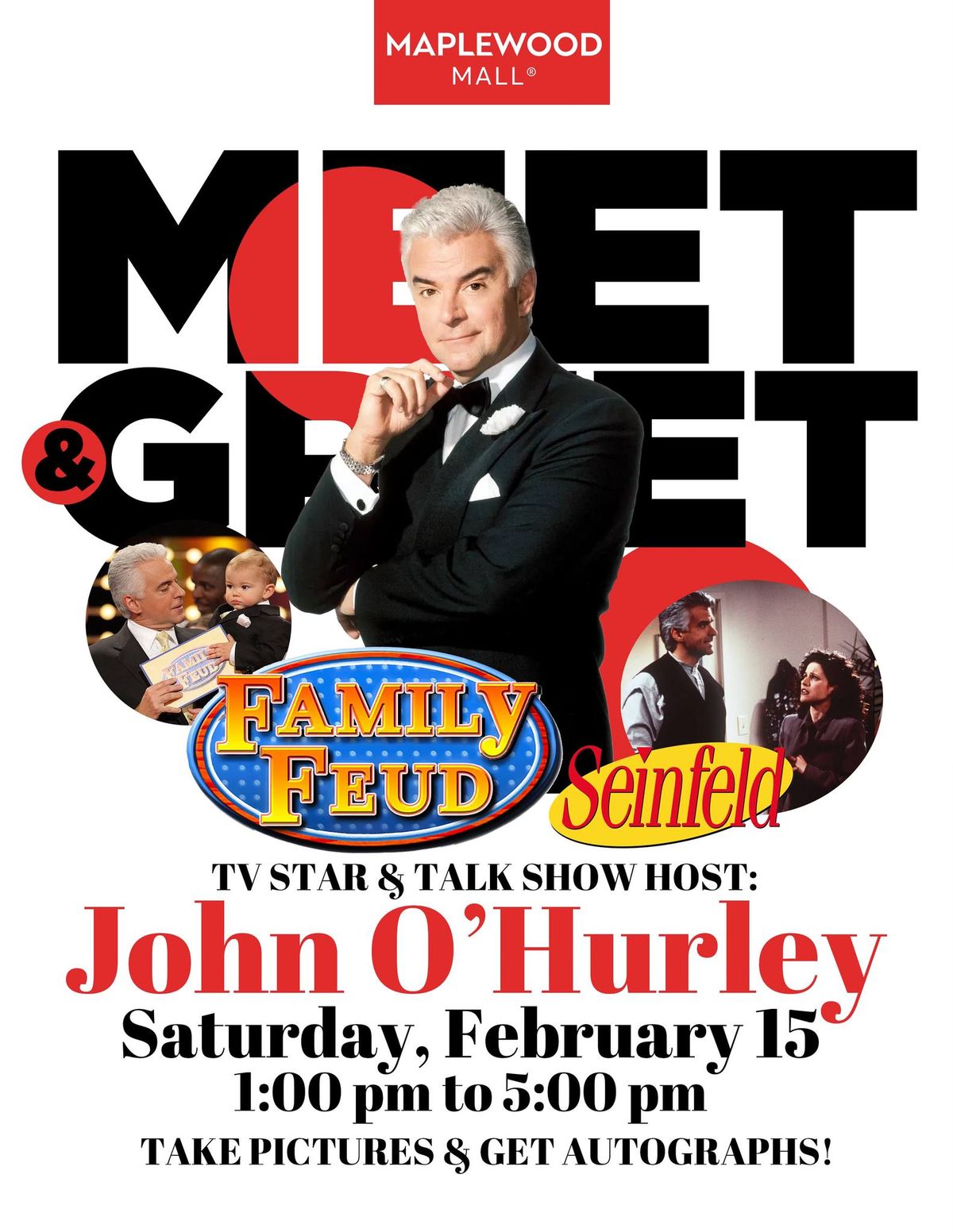 Meet John O'Hurley (From Seinfeld) Feb 15th