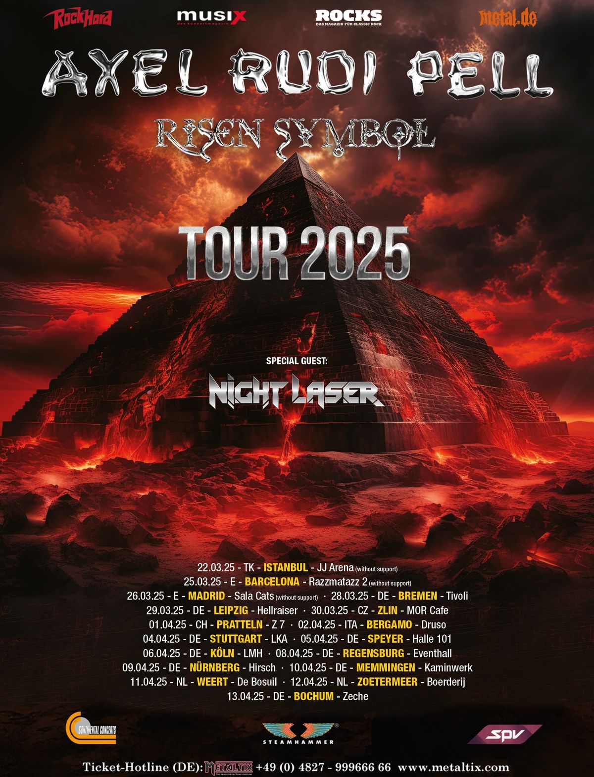 AXEL RUDI PELL - Risen Symbol Tour 2025