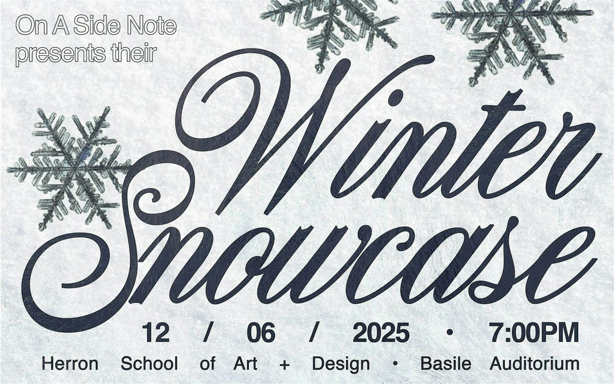 On A Side Note's Winter Snowcase