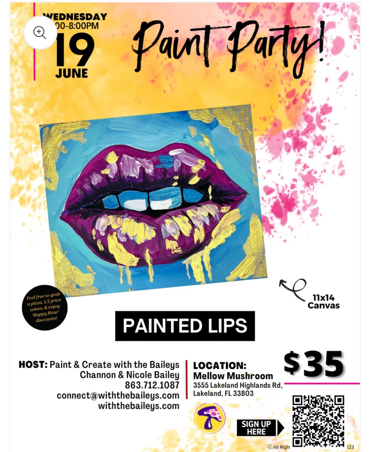 Paint & Create- Painted Lips