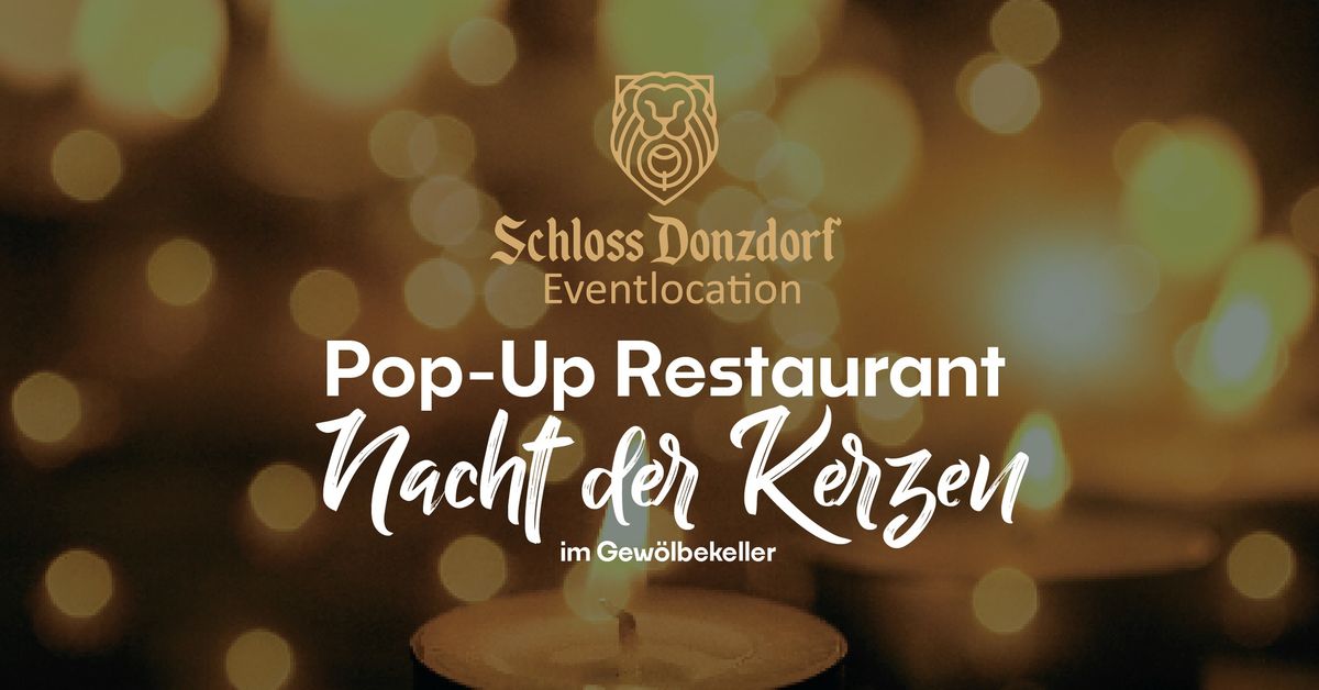 Pop-Up Restaurant "Nacht der Kerzen" im Schloss Donzdorf