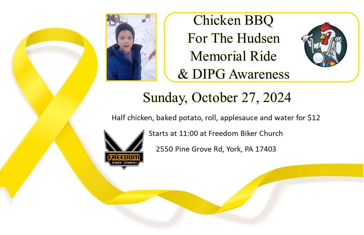 Chicken BBQ for The Hudsen Memorial Ride & DIPG Awareness