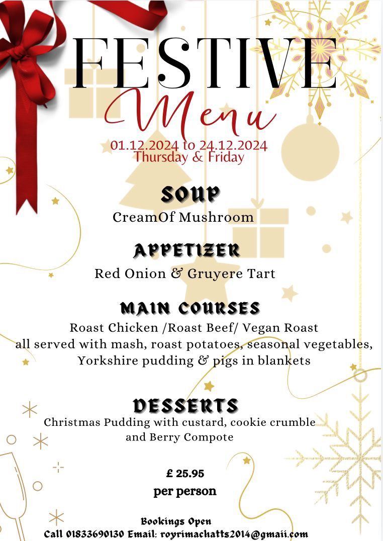 Festive Menu 