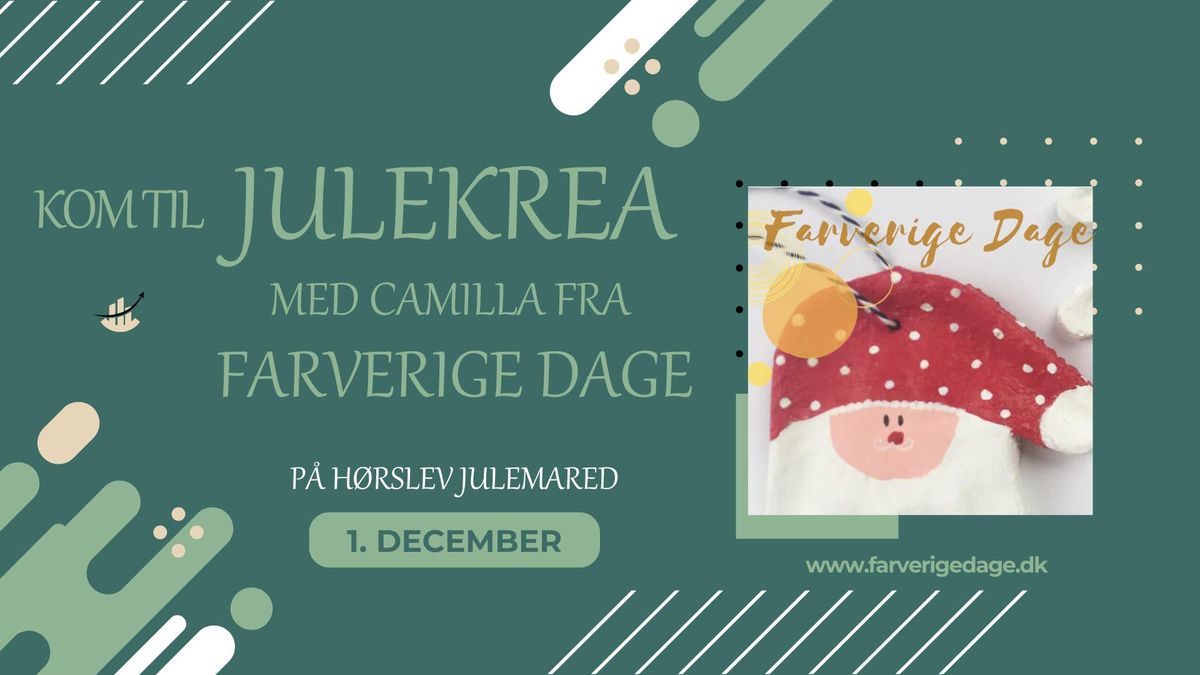 Jule-krea med Farverige dage \u2702\ufe0f\ud83c\udf81