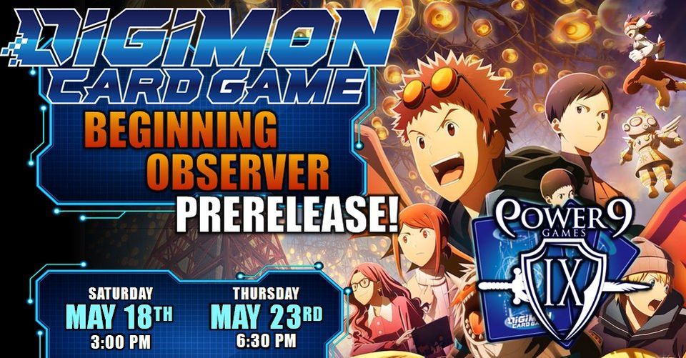 Digimon TCG: Beginning Observer Prerelease!