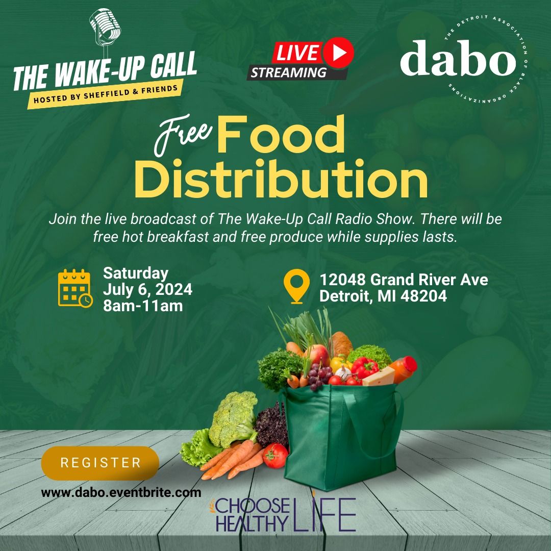 Free Food Distribution LIVE on The Wake-Up Call