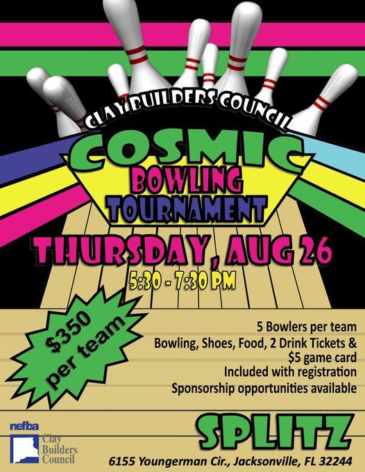 Clay Builders Council Cosmic Bowling Tournament