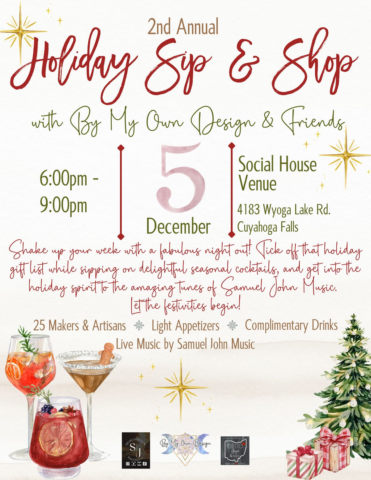 2nd Annual Holiday Sip & Shop with By My Own Design & Friends 