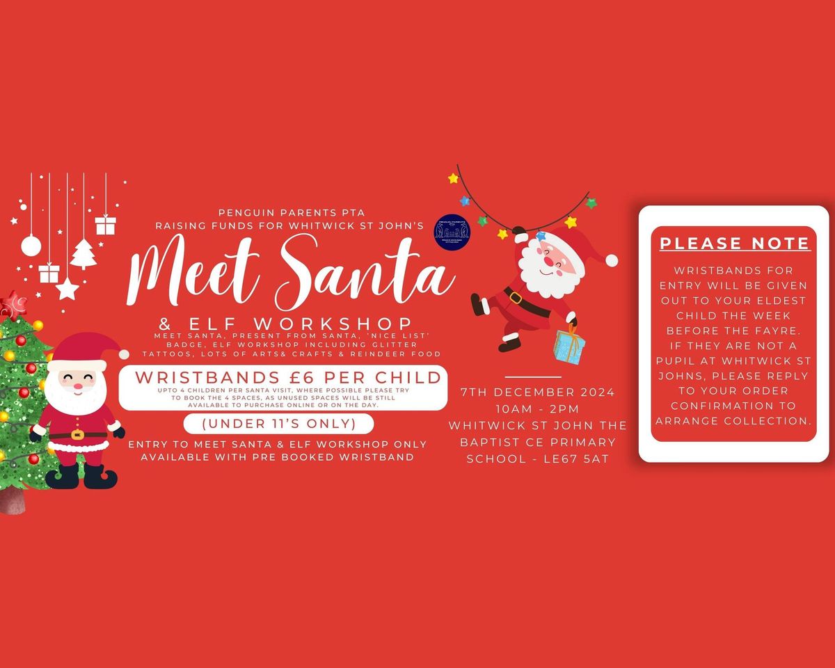 Santa\u2019s Grotto & Elf Workshop at Whitwick St John\u2019s Christmas Fayre