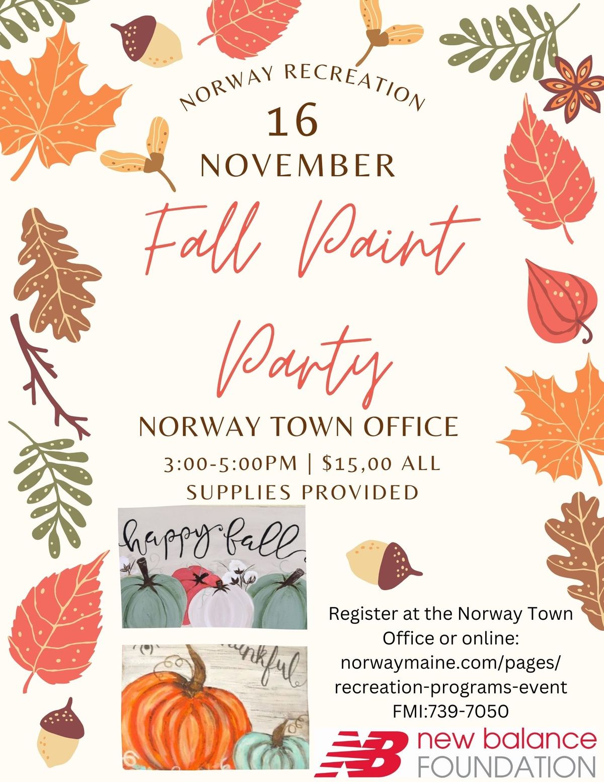 Fall Paint Party 