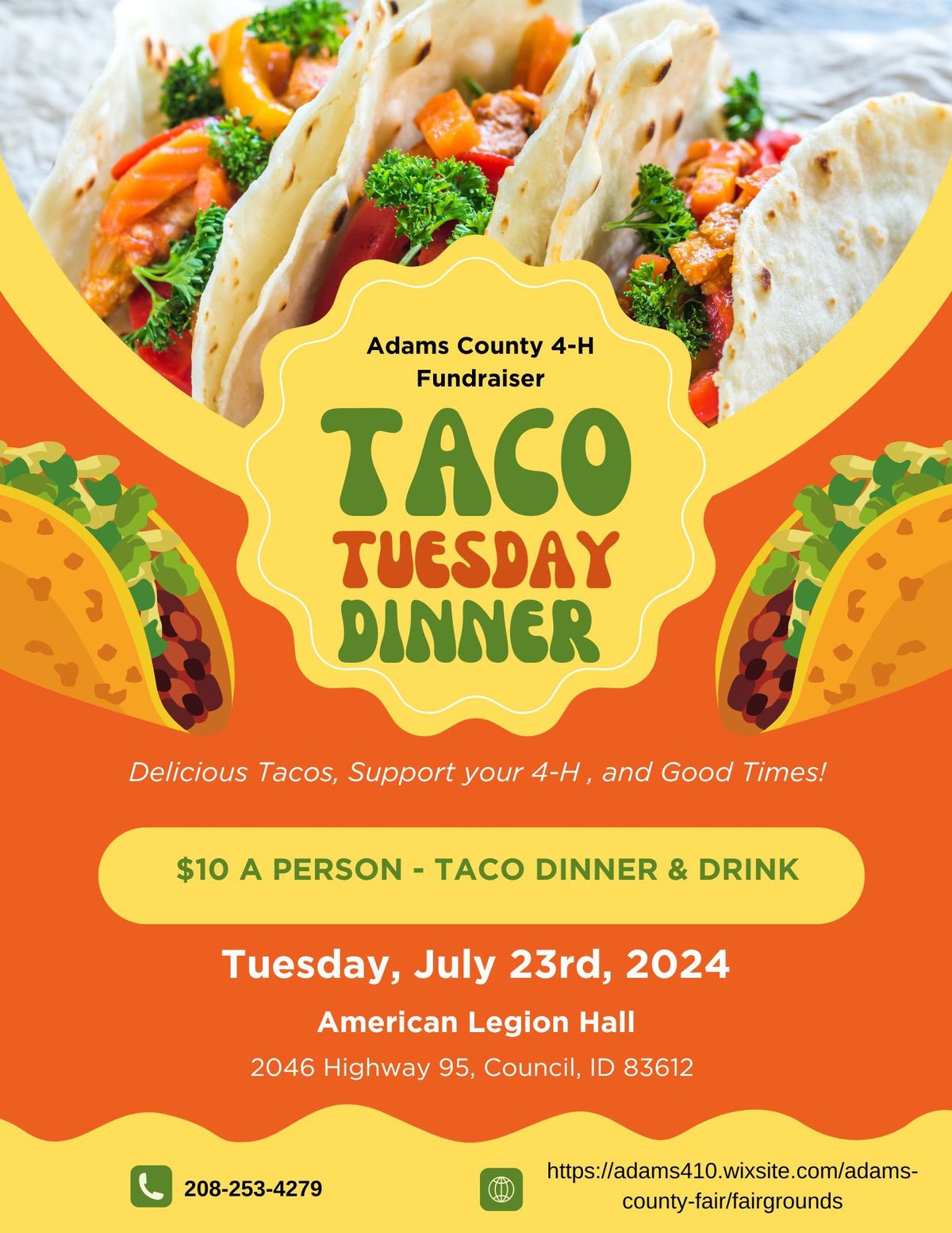 4-H Fundraiser Taco Tuesday Dinner 