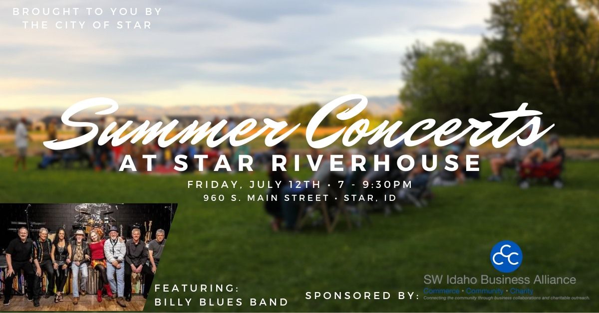 Riverhouse Concert Series featuring the Billy Blues Band