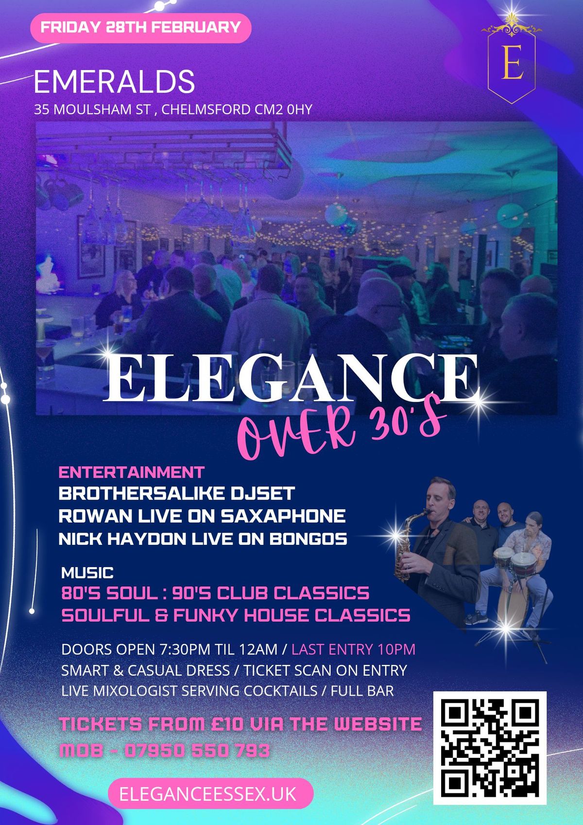 ELEGANCE OVER 30'S CHELMSFORD