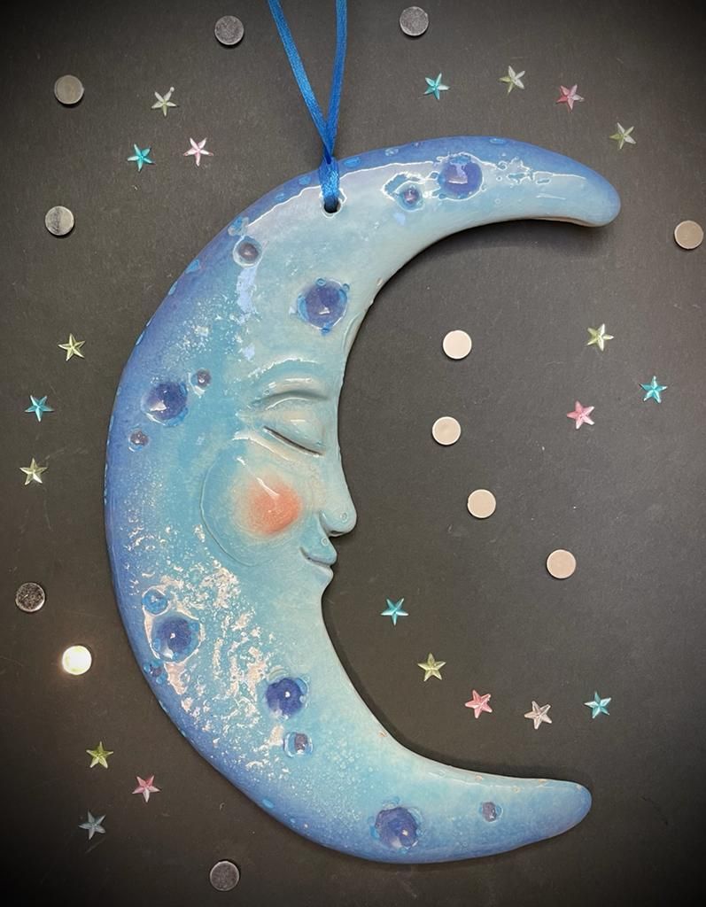 Family Pottery Crescent Moon Wall Art \u2013 26th Oct 2024