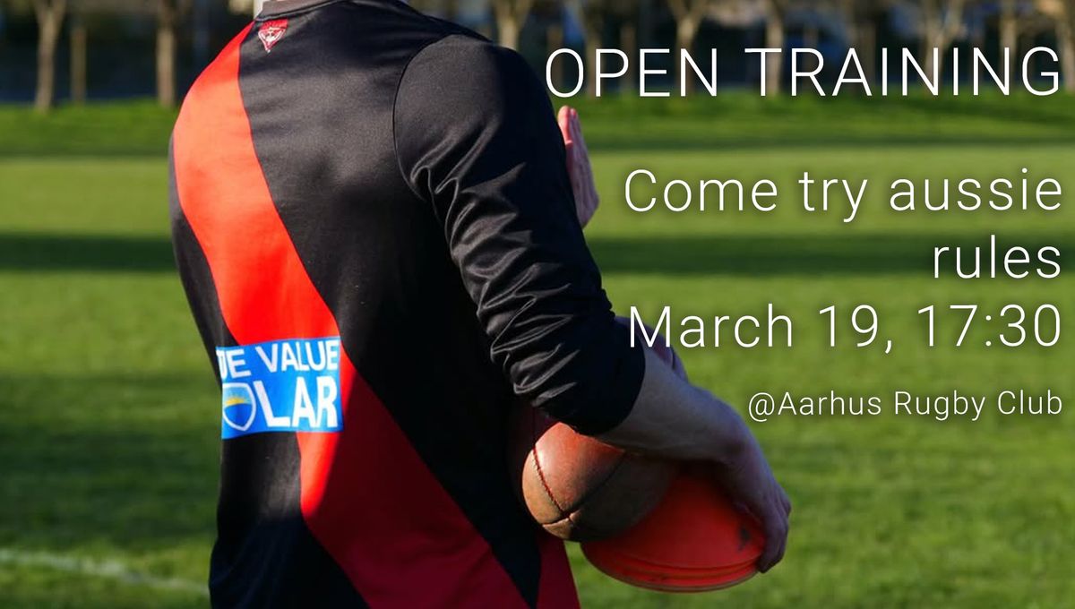 Open Training - Come try Australian Rules Football