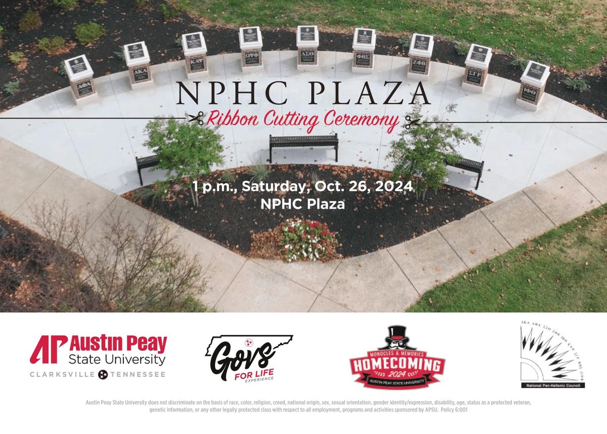 NPHC Plaza Ribbon Cutting