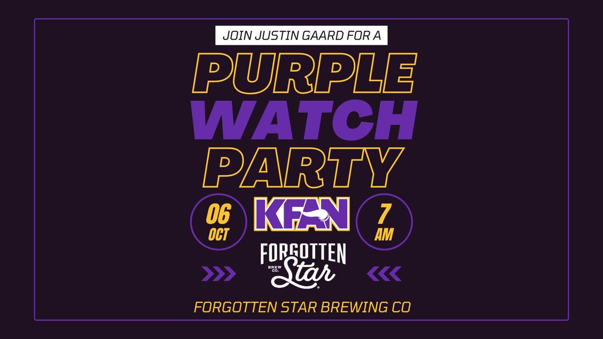 Vikings Watch Party with KFAN at Forgotten Star Brewing