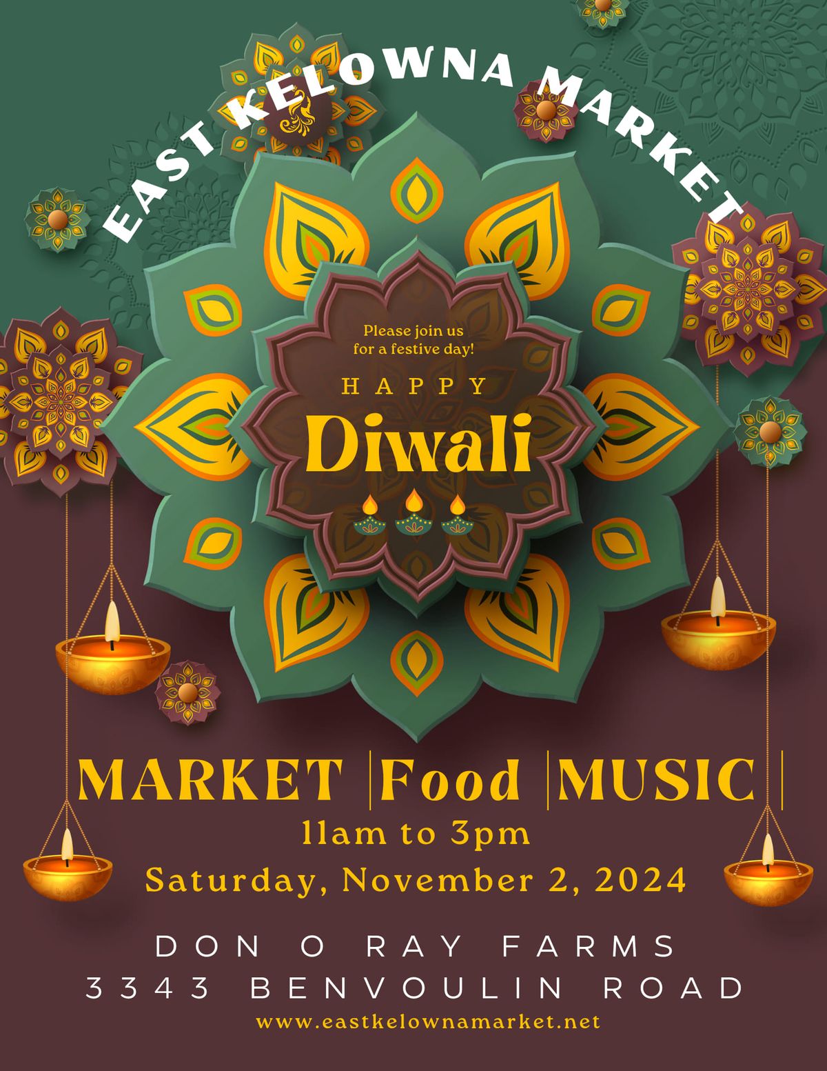 Happy Diwali Market @Don O Ray Farms with East Kelowna Market 