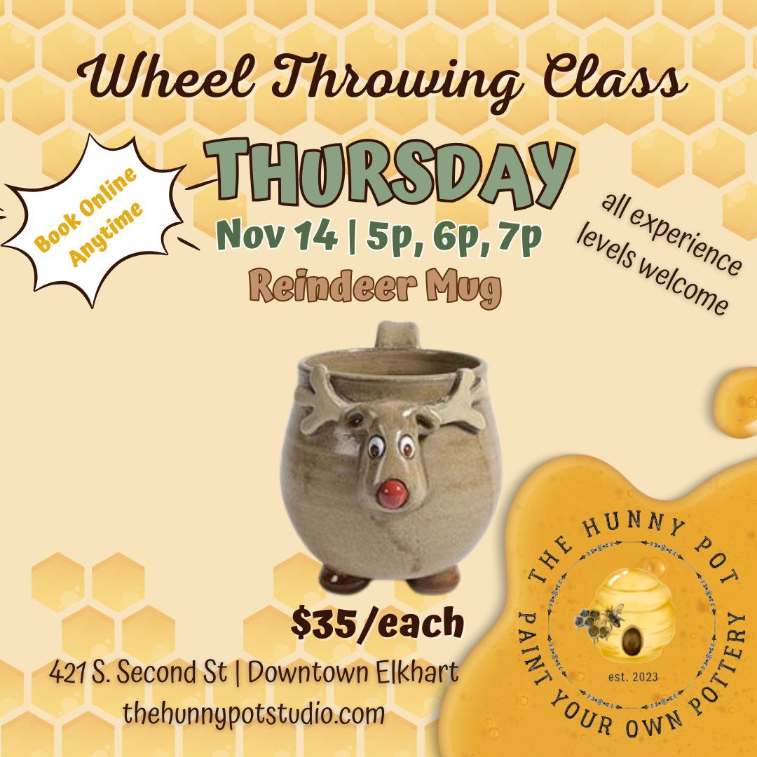 CLASS | Wheel Throwing Reindeer Mug