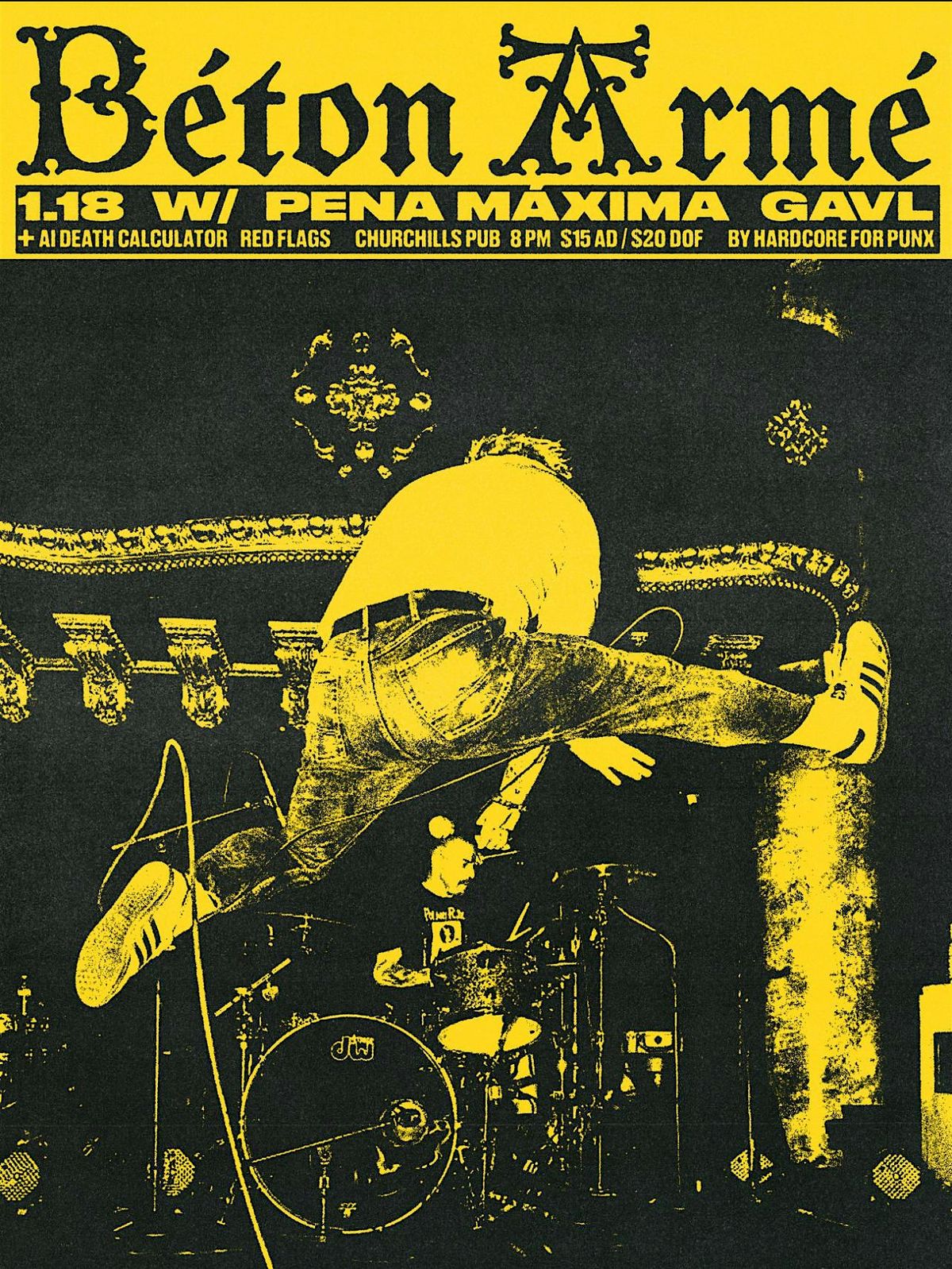 Beton Arme \/ Pena M\u00e1xima \/ GAVL +more at Churchills Pub in Miami