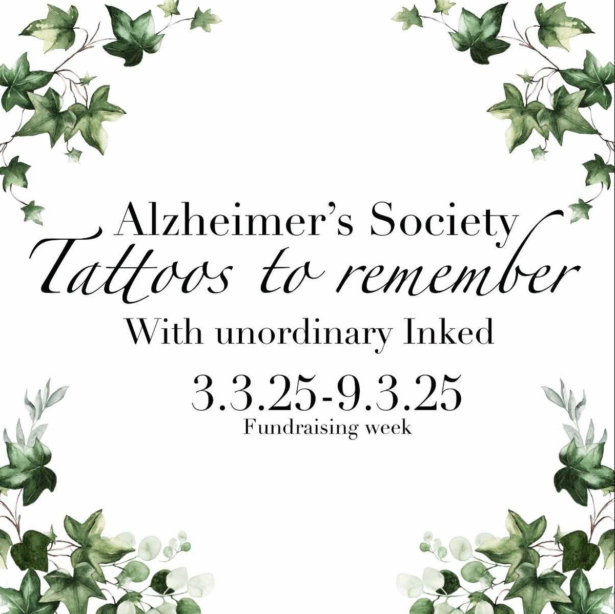 Tattoos to Remember, Alzheimer's society \ud83d\udc9a