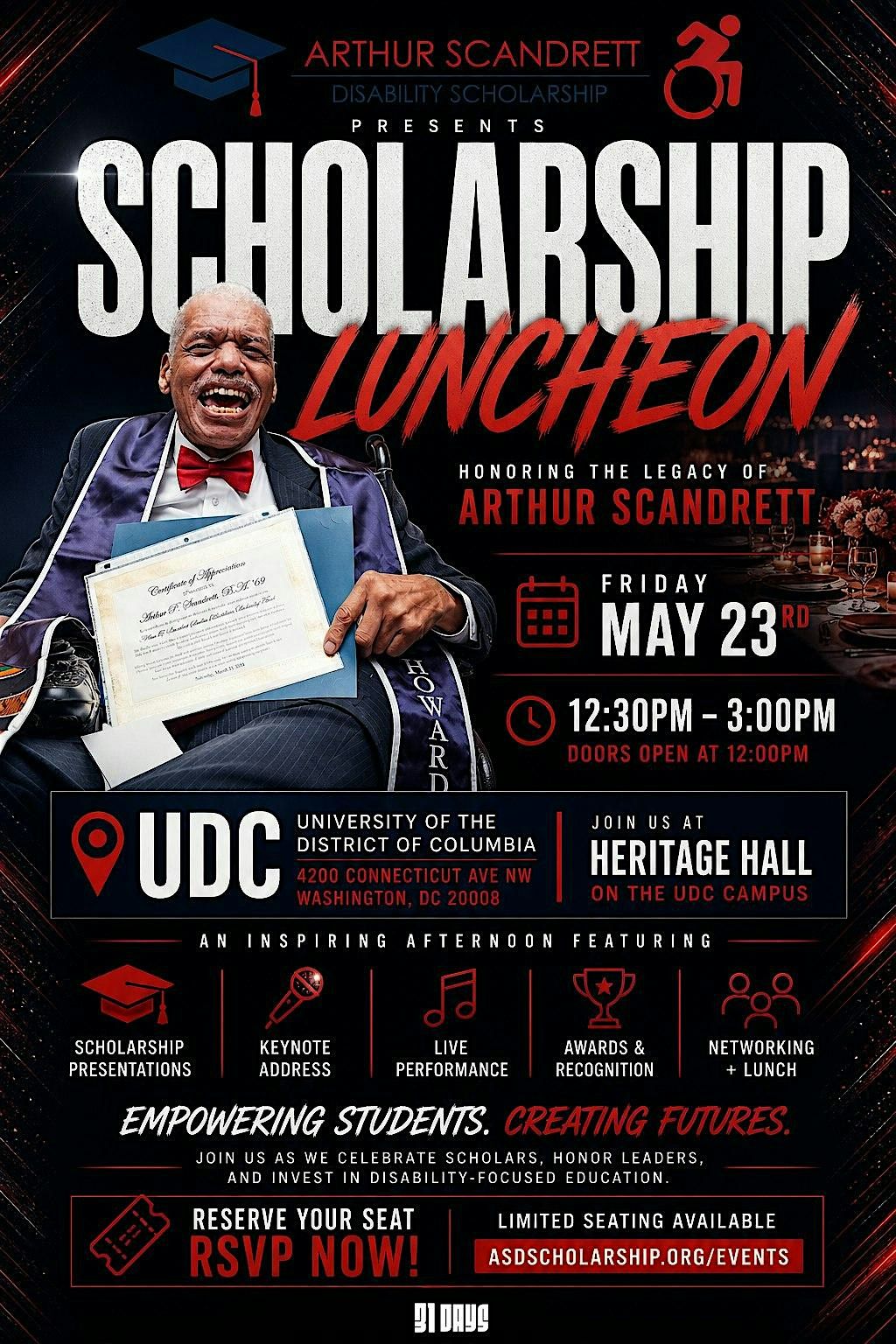 Annual Arthur Scandrett Disability Scholarship Luncheon