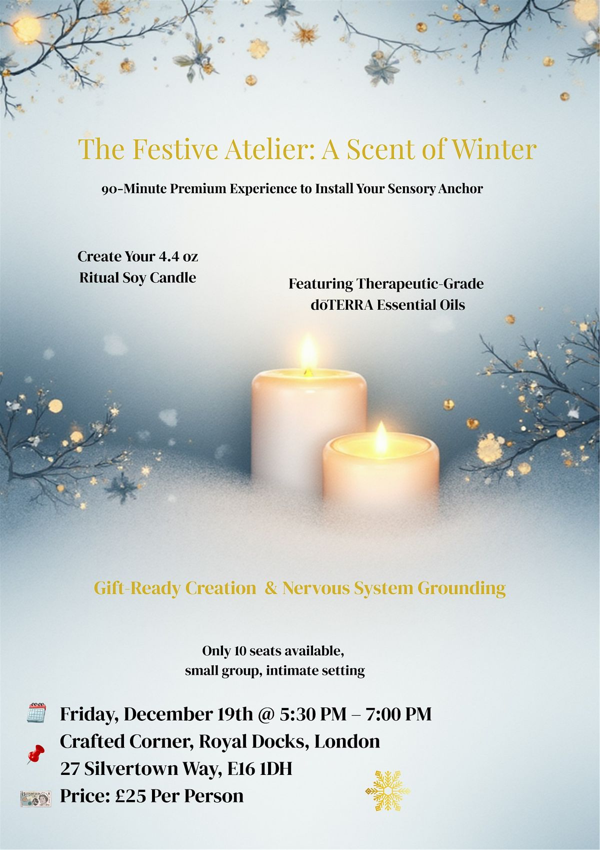 Festive Soy Candle Making Workshop: A Scent of Winter