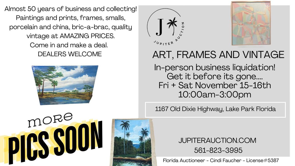 Art, Frames and Quality Vintage in Lake Park, FL