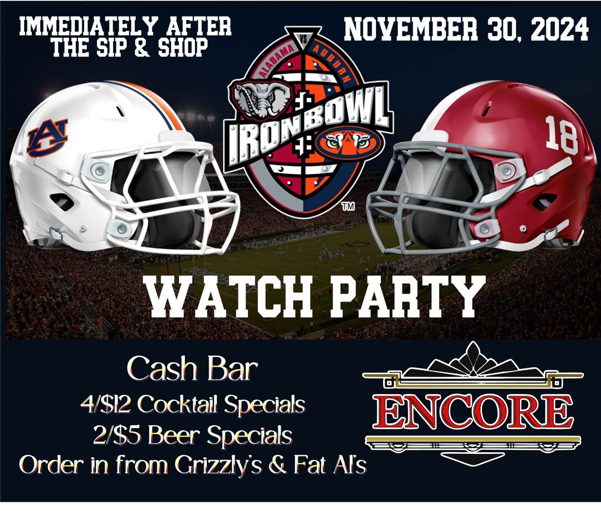 Iron Bowl Watch Party 