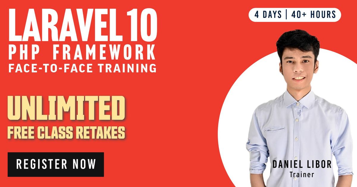 Laravel 10 PHP Framework Face-to-Face Training (PAID EVENT) 