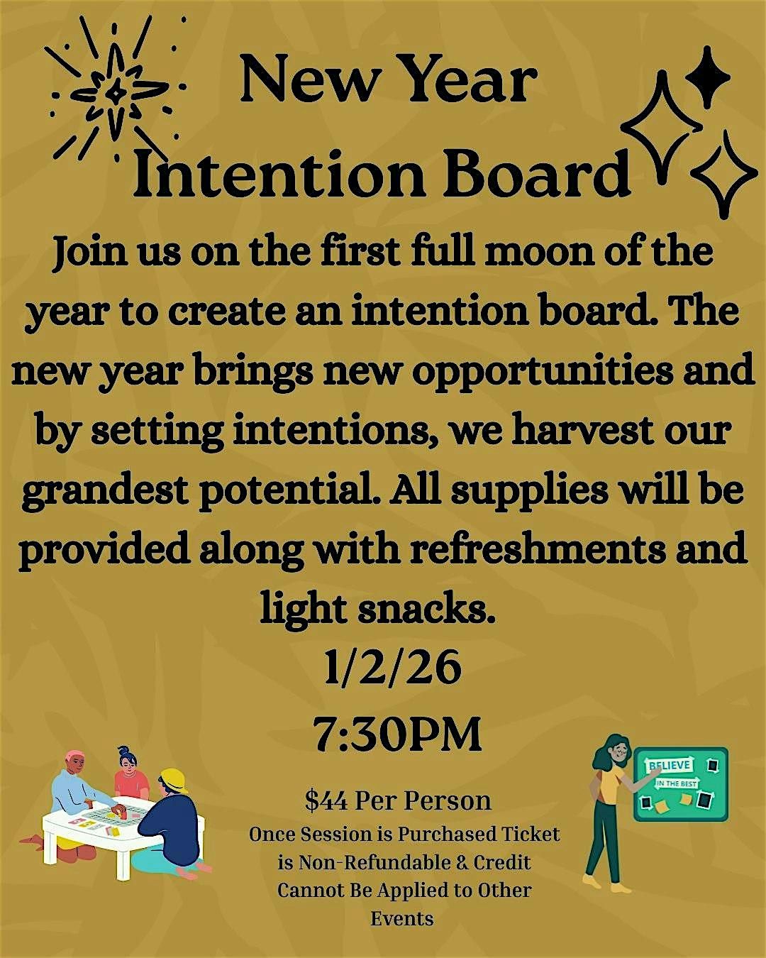 New Year Intention Board