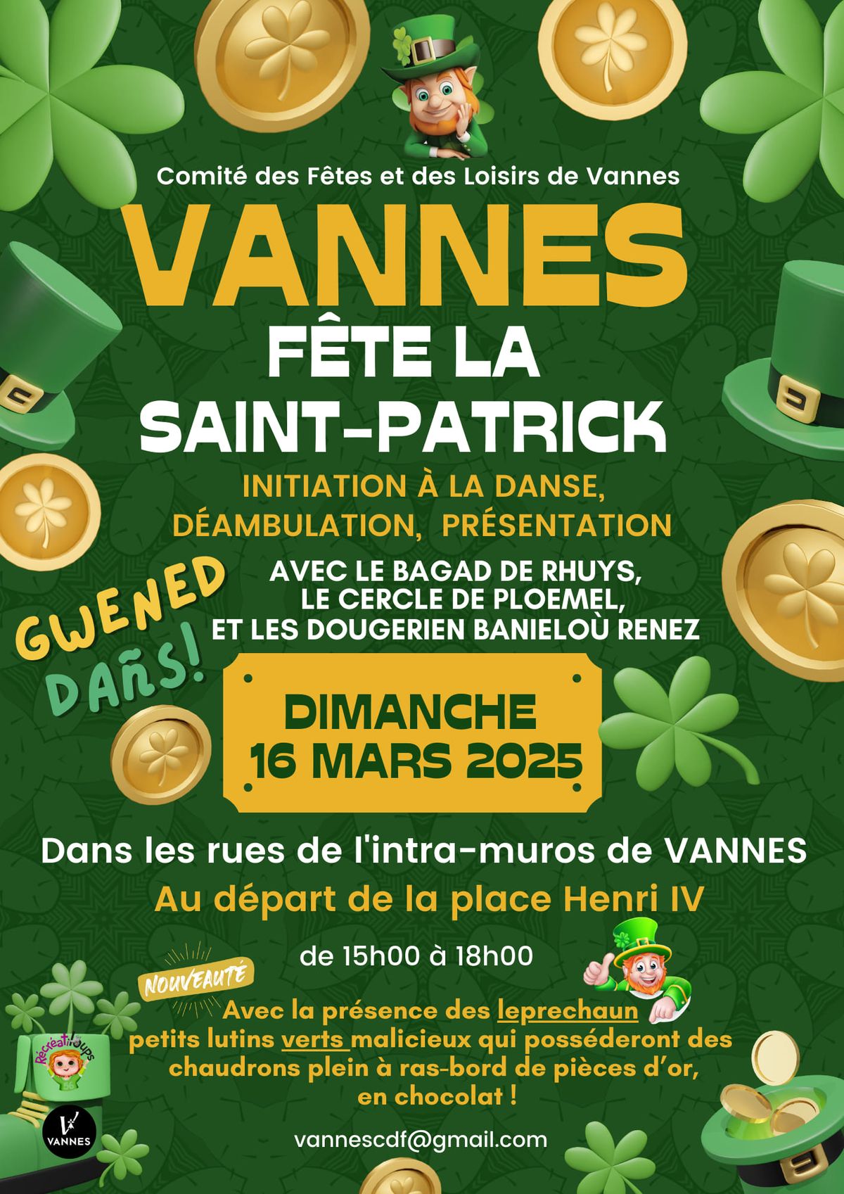 VANNES f\u00eate la Saint-Patrick 