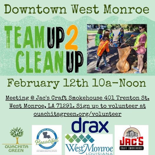 Downtown West Monroe Team Up 2 Clean Up