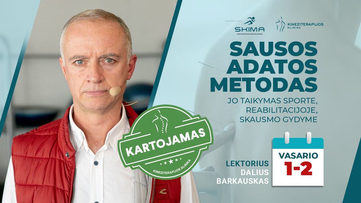 Sausos adatos metodas \u2013 sporto medicinoje, reabilitacijoje, skausmo gydyme