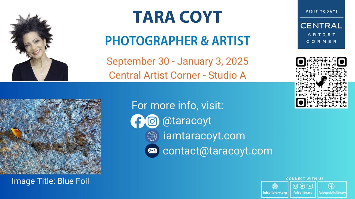 Central Artist Corner: Art in Residence with Tara Coyt