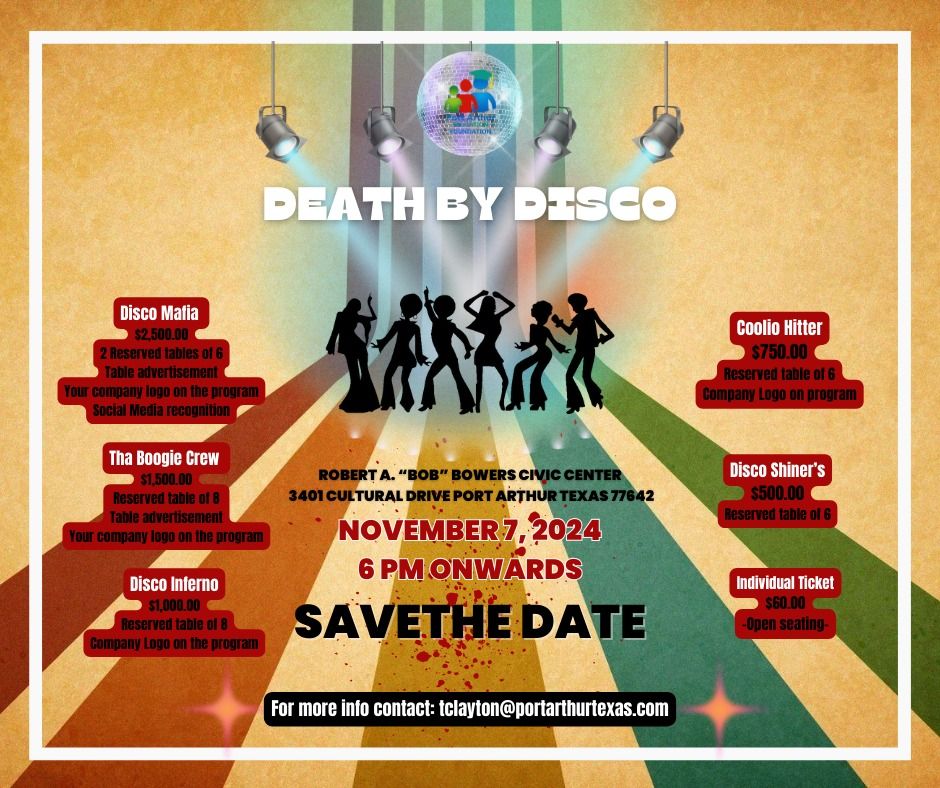 Save the Date: Death by Disco