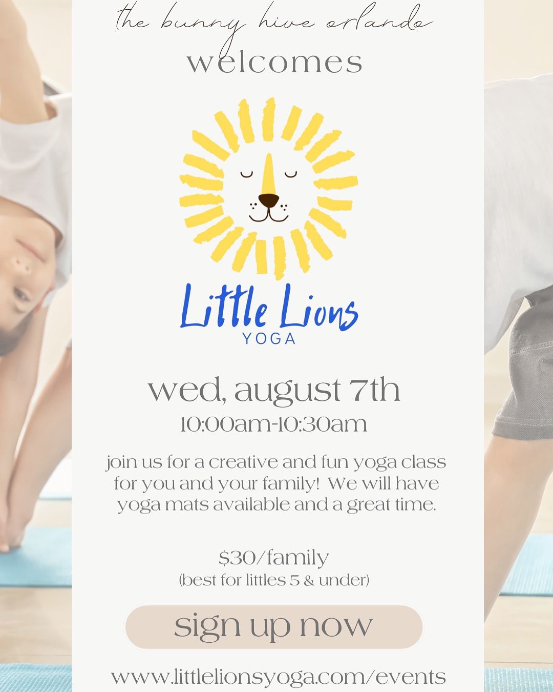 Little Lions Yoga Family Event