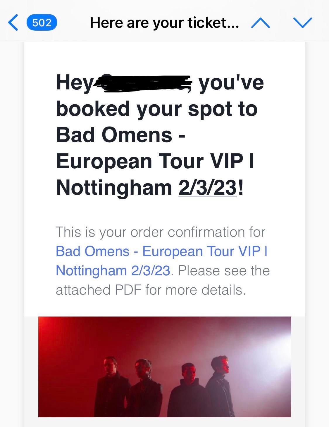 Bad Omens Nottingham Tickets