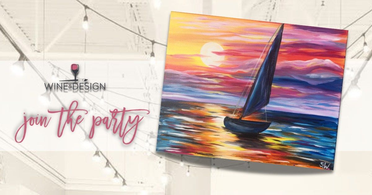 Sip + Paint | NEW! COLORFUL SAIL SUNSET