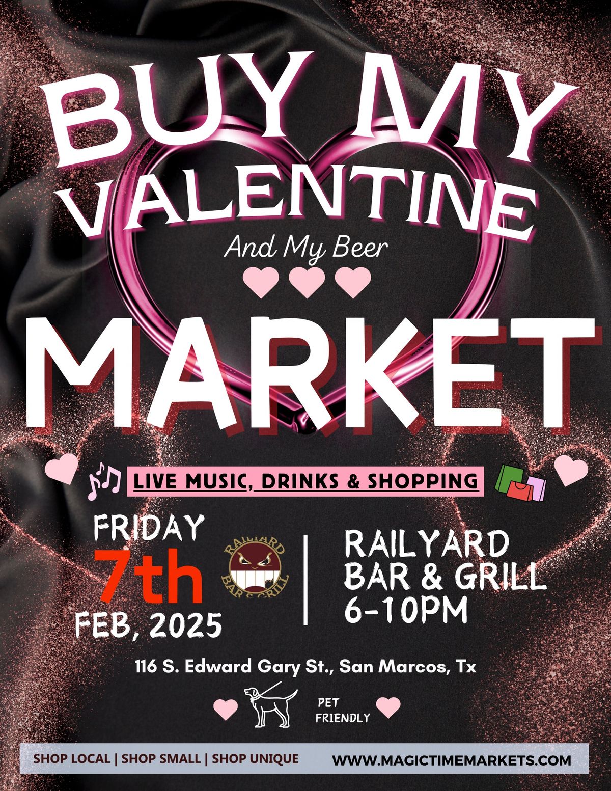 Buy My Valentine Night Market at Railyard