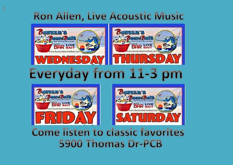 Four Days of fun tunes at Buster's on Thomas with Ron & Bill