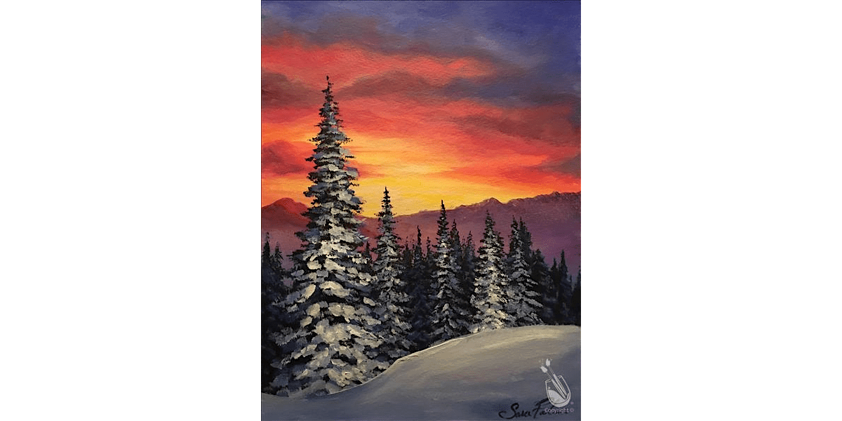 Snowy Forest - Paint and Sip in San Antonio | Classpop!\u2122
