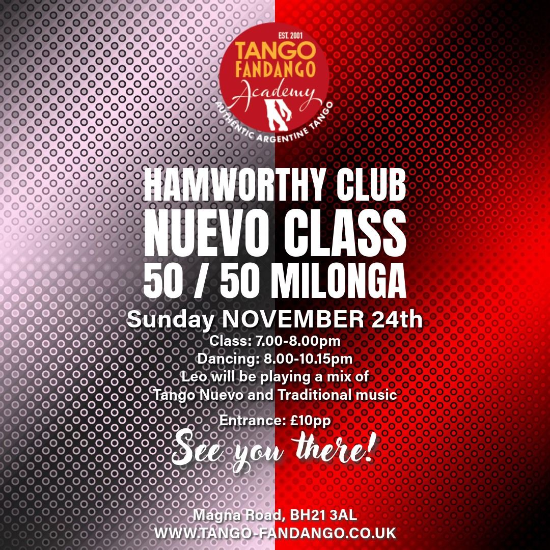 Nuevo Class 50 \/ 50 Milonga Sunday Nov 24th