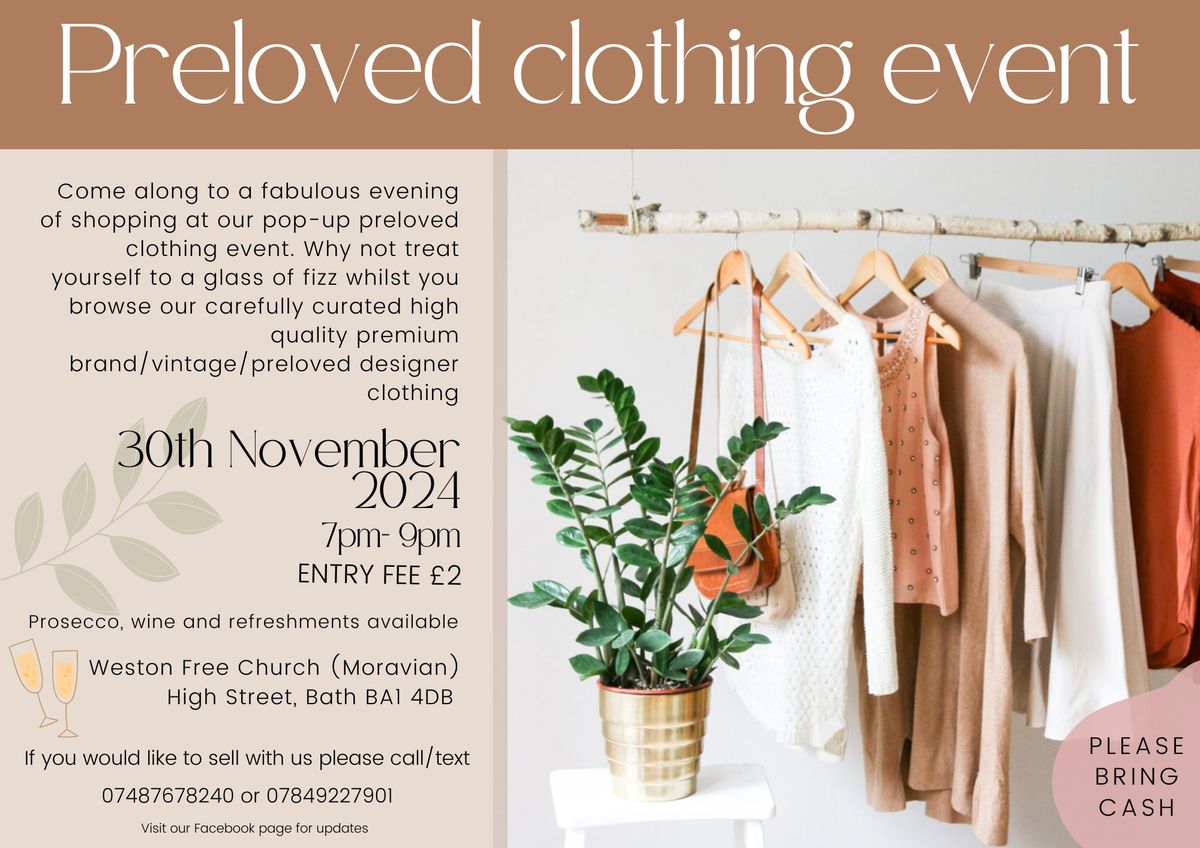 Preloved clothing event - Bath