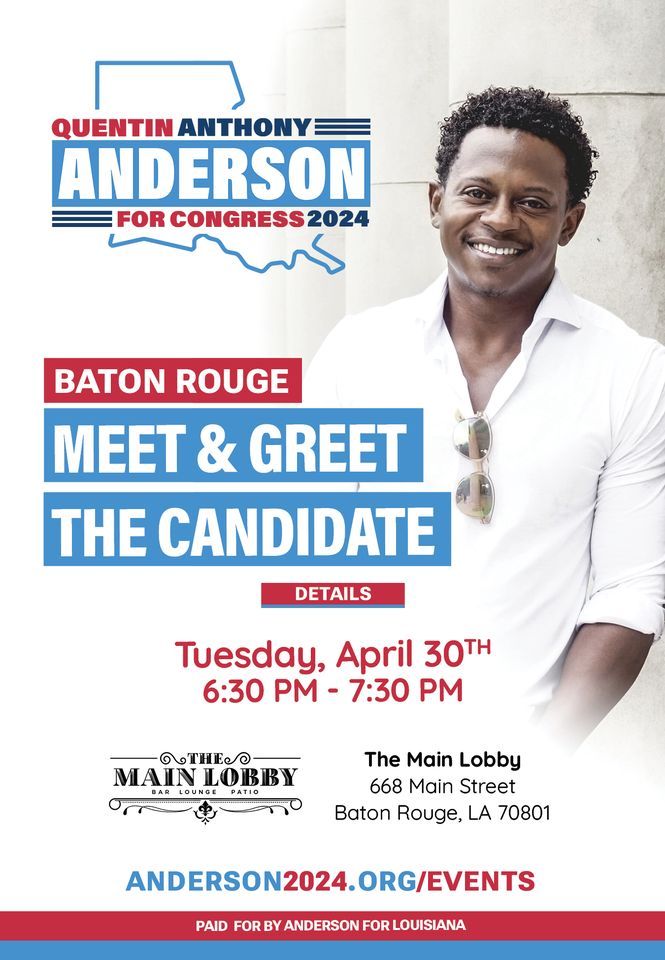 Candidate Meet & Greet: Quentin Anthony Anderson