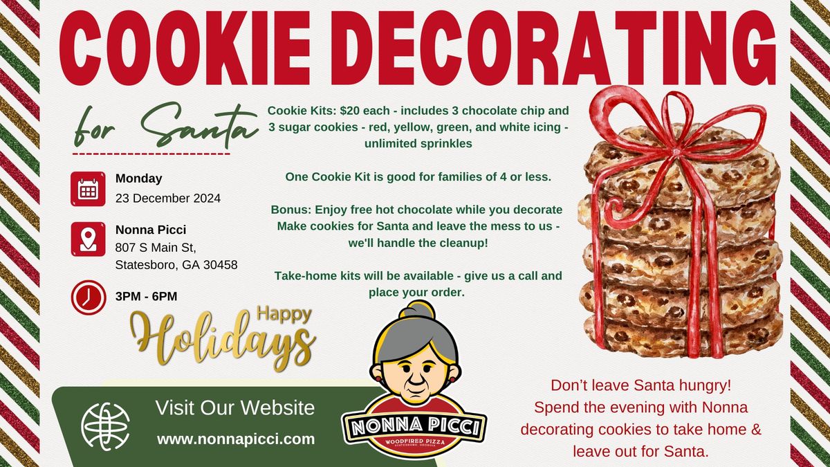 Cookie Decorating @ Nonna Picci